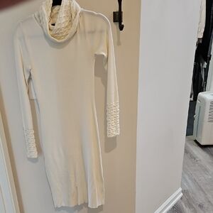 Moda International Cream Knit Midi Dress